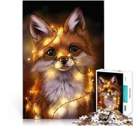 1000 Pieces Puzzles for teenagers Christmas Fox für Lernspiel-Herausforderungsspielzeug Perfekte Dekoration38x52cm