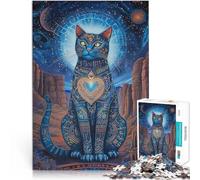 1000 Pieces Puzzles for teenagers Color cat Analysis and logic 50x75cm Every Piece is Unique - Challenging Family Fun Game for for Age 14