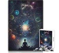 1000 Pieces Puzzles for Teenagers Cosmic Contemplation Peaceful And Satisfying Pastime Perfect Interlock Precision Cut Toy Size 38x26cm