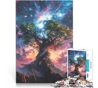 1000 Pieces Puzzles for teenagers Cosmic Glowing Ethereal Misty Earth Tree Spielspielzeug für Heimdekoration75x50cm