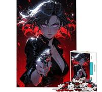 1000 Pieces Puzzles for Teenagers Crimson Chaos Queen Fun Activities at Home Perfect Decoration Brain Teaser Game Suitable for Ages 14 And Up (50X75CM)