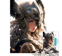 1000 Pieces Puzzles for Teenagers Crimson Queen Valkyrie Fun at Home Activities, Home Decoration Anti-Stress Toys for Age 14+ Game (50x75cm)