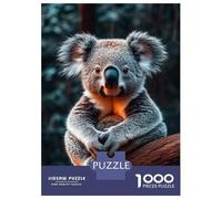 1000 Pieces Puzzles for Teenagers Cute Koala Portrait on Branch Puzzle for Adults Hands-on Game Hand Speed Race Unique Birthday And Gifts 52x38cm/1000pcs