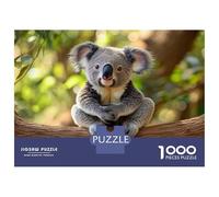 1000 Pieces Puzzles for Teenagers Cute Koala Sitting on Branch Puzzle for Adults Hands-on Game Hand Speed Race Unique Birthday And Gifts 38x26cm/1000pcs