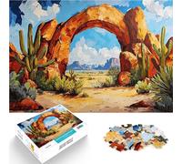 1000 Pieces Puzzles for teenagers Desert oasis with a stone Lernspiele DIY Spielzeug Tolles Geschenk für Spiele75x50cm