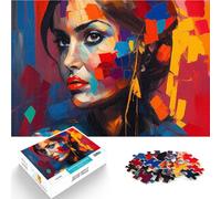1000 Pieces Puzzles for teenagers Digital Art Woman Painting Schwierig Schwer Geschenke für Freunde und Familie75x50cm