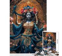 1000 Pieces Puzzles for Teenagers Divine Kali Maa Hands-on Game Precision Cutting Anti-Stress Toys Improving Love between Couples (50X75cm)