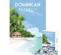 1000 Pieces Puzzles for Teenagers Dominican Republic Puzzle For Teenagers Improve Memory for Birthday, Chrismas Birthday Present, Gifts, (38x52cm)