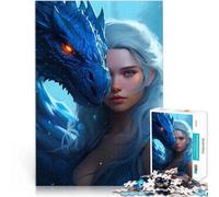 1000 Pieces Puzzles for teenagers Dragon and Woman Geschenke zum Suchbegriff: "Herausfordernde Spiele" Ein Kunstwerk50x70cm