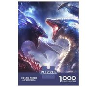 1000 Pieces Puzzles for Teenagers Dragon Confrontation Jigsaws for Adults Brain Teaser Game But Fun And Humorous Deal As Gifts for The Whole Family 38x26cm/1000pcs
