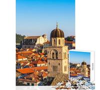1000 Pieces Puzzles for Teenagers Dubrovnik Hands-on Game Difficult Challenge Educational Toy Improving Love between Couples (50X75CM)