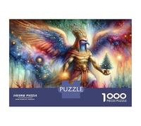 1000 Pieces Puzzles for Teenagers Eagle God Christmas Tree Adult Puzzles Relaxing Games Precision Cutting Unique Birthday And Gifts 52x38cm/1000pcs