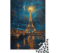 1000 Pieces Puzzles for Teenagers Eiffel Tower Night View Adult Puzzles Relaxing Games Precision Cutting Unique Birthday And Gifts 38x26cm/1000pcs
