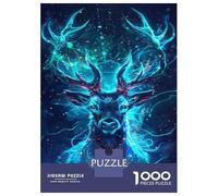 1000 Pieces Puzzles for Teenagers Enchanted Deer Art Print Jigsaw for Adults DIY Toys Home Decoration Deal As Gifts for The Whole Family 70x50cm/1000pcs