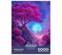 1000 Pieces Puzzles for Teenagers Enchanted Pink Forest Landscape Adult Jigsaw Toy Wall Decor Perfect Decoration Unique Birthday And Gifts 70x50cm/1000pcs