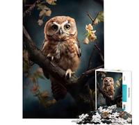 1000 Pieces Puzzles for Teenagers Enchanting Little Owl Art Practical Game Brain Intelligence Challenge Addictive Toys Great Gifts Presents for Women (Size 38x52cm)