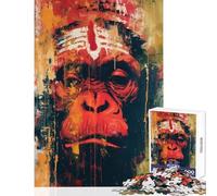 1000 Pieces Puzzles for Teenagers Essence of Hanuman Educational Game Difficult Challenge DIY Toys Unique Birthday And Gifts (75X50CM)