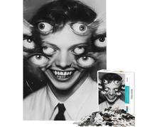 1000 Pieces Puzzles for Teenagers Eyes of The Unseen Help The Brain Exercise Learning Educational Toy Wall Decor Suitable for People Aged 14 And Above (38X26CM)