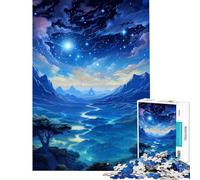 1000 Pieces Puzzles for Teenagers Fantasy Space Landscape Help The Brain Exercise Learning Educational Toy Wall Decor Suitable for People Aged 14 And Above (38X52CM)