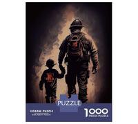 1000 Pieces Puzzles for Teenagers Firefighter Son Puzzle for Adults DIY Toys Difficult Challenge Help The Brain Exercise 38x26cm/1000pcs