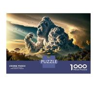 1000 Pieces Puzzles for Teenagers Giant Gorilla in Clouds Jigsaws for Adults Brain Teaser Game But Fun And Humorous Deal As Gifts for The Whole Family 70x50cm/1000pcs