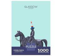 1000 Pieces Puzzles for Teenagers Glasgow City Snippet Puzzles for Adults Relaxing Games Staycation Kill Time Deal As Gifts for The Whole Family 52x38cm/1000pcs