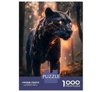 1000 Pieces Puzzles for Teenagers Glowing Thunder Panther Adult Jigsaw Toy Wall Decor Perfect Decoration Unique Birthday And Gifts 38x26cm/1000pcs