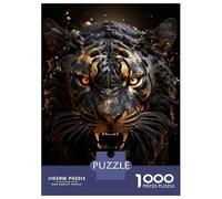 1000 Pieces Puzzles for Teenagers Golden Evil Tiger Jigsaws for Adults Brain Teaser Game But Fun And Humorous Deal As Gifts for The Whole Family 38x26cm/1000pcs