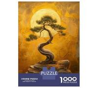 1000 Pieces Puzzles for Teenagers Golden Harmony Bonsai Tree Jigsaws for Adults Relaxing Games Hand Speed Race Stress Reduction Gifts 52x38cm/1000pcs