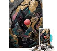 1000 Pieces Puzzles for Teenagers Golden Landscape Help The Brain Exercise Learning Educational Toy Wall Decor Suitable for People Aged 14 And Above (38X52cm)