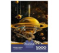 1000 Pieces Puzzles for Teenagers Golden Space Station Jigsaw for Adults DIY Toys Home Decoration Deal As Gifts for The Whole Family 52x38cm/1000pcs