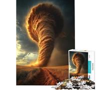 1000 Pieces Puzzles for Teenagers Golden Tornado Over Field Educational Game Learning Educational Toys Gifts For Birthdays For Family Fun (Size 50x75cm)