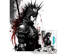 1000 Pieces Puzzles for Teenagers Gothic Medieval Knight Fun Activities at Home Perfect Decoration Brain Teaser Game Suitable for Ages 14 And Up (38X26CM)