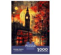 1000 Pieces Puzzles for Teenagers Gothic Twilight London´s Dusk Jigsaws for Adults Brain Teaser Game But Fun And Humorous Deal As Gifts for The Whole Family 38x26cm/1000pcs