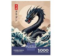 1000 Pieces Puzzles for Teenagers Great Wave of Dragon Jigsaws for Adults Brain Teaser Game But Fun And Humorous Deal As Gifts for The Whole Family 52x38cm/1000pcs