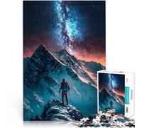 1000 Pieces Puzzles for teenagers Hiker looking at the Milky Way DIY-Spielzeug Lernspiel für Geburtstag, Weihnachten52x38cm