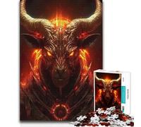1000 Pieces Puzzles for Teenagers Infernal Incarnation Difficult Challenge DIY Toys Suitable for Ages 14 And Up (size 50x75cm)