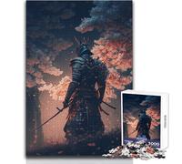 1000 Pieces Puzzles for Teenagers Japanese Samurai Sakura Peaceful And Satisfying Pastime Perfect Interlock Precision Cut Toy Size 50x75cm