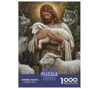 1000 Pieces Puzzles for Teenagers Jesus And The Flock Jigsaws for Adults Brain Teaser Game But Fun And Humorous Deal As Gifts for The Whole Family 70x50cm/1000pcs