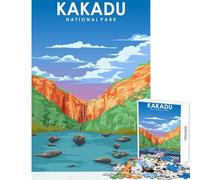 1000 Pieces Puzzles for Teenagers Kakadu National Park Day Puzzle For Teenagers Hand Speed Race Difficult And Challenge Family Fun & Game Night (38x52cm)