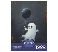 1000 Pieces Puzzles for Teenagers Kawaii Halloween Ghost Jigsaws for Adults Brain Teaser Game But Fun And Humorous Deal As Gifts for The Whole Family 52x38cm/1000pcs