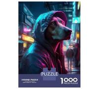 1000 Pieces Puzzles for Teenagers Labrador Futuristic Puzzles for Adults Relaxing Games Staycation Kill Time Deal As Gifts for The Whole Family 52x38cm/1000pcs