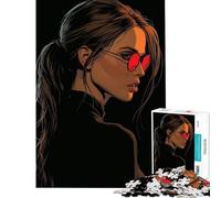 1000 Pieces Puzzles for Teenagers Lara Croft Practical Game Brain Intelligence Challenge Addictive Toys Great Gifts Presents for Women (Size 38x52cm)