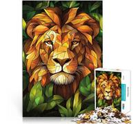 1000 Pieces Puzzles for teenagers Lion in Foliage Anspruchsvoll, aber lustig und humorvoll Wohnkunstdekor75x50cm