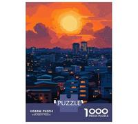 1000 Pieces Puzzles for Teenagers Lusaka Zambia Cityscape at Sunset Puzzles for Adults Relaxing Games Staycation Kill Time Deal As Gifts for The Whole Family 70x50cm/1000pcs