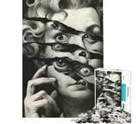 1000 Pieces Puzzles for Teenagers Madness Help The Brain Exercise Learning Educational Toy Wall Decor Suitable for People Aged 14 And Above (38X52cm)