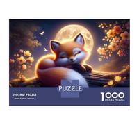 1000 Pieces Puzzles for Teenagers Magical Fox Moonlit Night Adult Puzzles Relaxing Games Precision Cutting Unique Birthday And Gifts 70x50cm/1000pcs