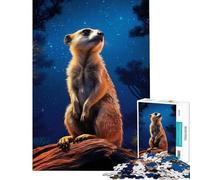1000 Pieces Puzzles for Teenagers Meerkat In Forest Help The Brain Exercise Learning Educational Toy Wall Decor Suitable for People Aged 14 And Above (50X75CM)