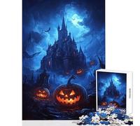 1000 Pieces Puzzles for Teenagers Midnight Castle Glow - Educational Games Learning Educational Toy Wall Decor Improving Love between Couples (38X52CM)