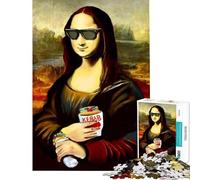 1000 Pieces Puzzles for Teenagers Mona Lisa Kebab Food Help The Brain Exercise For Family Fun Educational Games for 14+ Puzzle Game Offered (38x26cm)